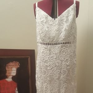 Plus Size Forever 21 White Lace Dress 1X